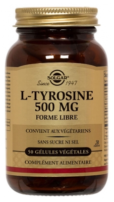 Solgar l-Tyrosine 500 mg Gélules Végétales