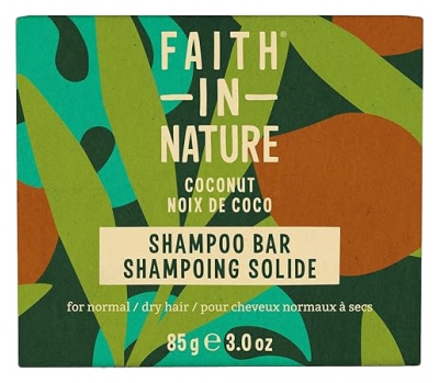 Faith In Nature Fin Shampoing Solide Noix de Coco 85 g