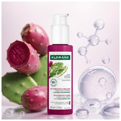 Klorane Figuier de Barbarie - Sérum Désaltérant Cheveux Déshydratés et Ternes 100 ml
