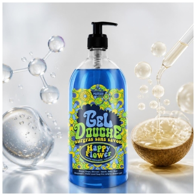 Les Petits Bains de Provence Gel Douche Bergamote Violette Corps et Cheveux 1 L