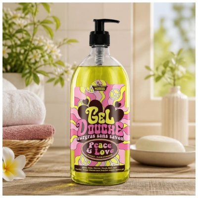 Les Petits Bains de Provence Gel Douche Vanille Fleur d'Oranger Corps et Cheveux 1 L