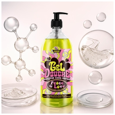 Les Petits Bains de Provence Gel Douche Vanille Fleur d'Oranger Corps et Cheveux 1 L