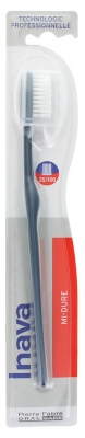 Inava Brosse à Dents mi-Dure 25/100 - Couleur : Gris