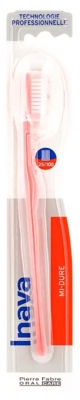 Inava Brosse à Dents mi-Dure 25/100 - Couleur : Orange