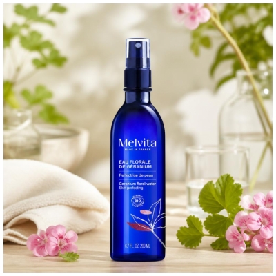 Melvita Eau Florale de Géranium Perfectrice de Peau Bio 200 ml