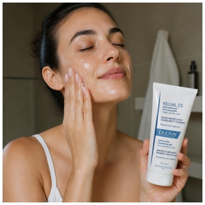 Ducray Kelual DS Gel Nettoyant Anti-Squames Régulateur Apaisant 200 ml