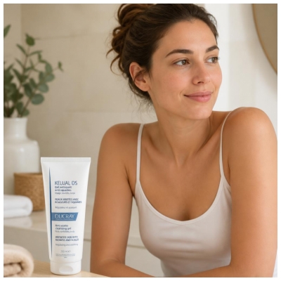 Ducray Kelual DS Gel Nettoyant Anti-Squames Régulateur Apaisant 200 ml