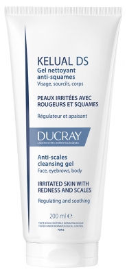 Ducray Kelual DS Gel Nettoyant Anti-Squames Régulateur Apaisant 200 ml