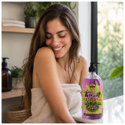 Les Petits Bains de Provence Gel Douche Pomme Pêche Corps et Cheveux 1 L
