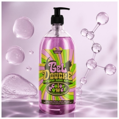 Les Petits Bains de Provence Gel Douche Pomme Pêche Corps et Cheveux 1 L