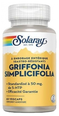 Solaray Griffonia 5-Htp - 50 mg - 60 Caps.vég à Enrobage Entérique