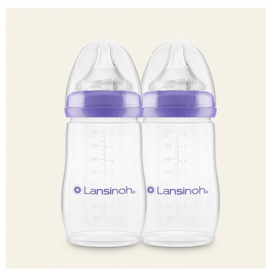 Lansinoh Biberon Natural Wave M 2 x 240 ml
