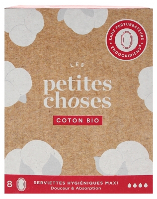 Les Petites Choses Serviettes Hygiéniques Maxi Coton Bio 8 Serviettes