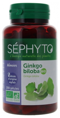 Séphyto Ginkgo Biloba Bio 200 Gélules