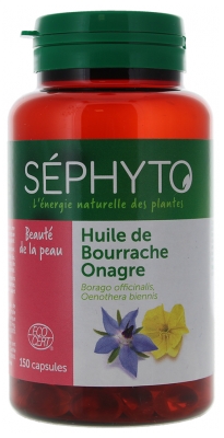 Séphyto Huile de Bourrache Onagre Bio 150 Capsules