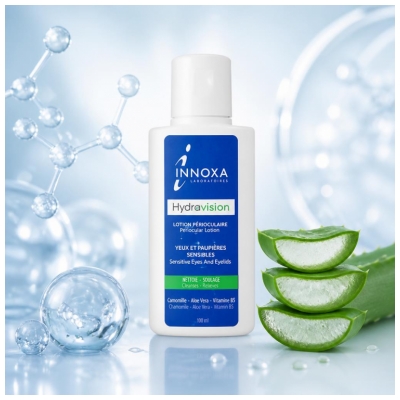 Laboratoire Innoxa Hydravision Lotion Périoculaires Nettoie et Soulage 100 ml