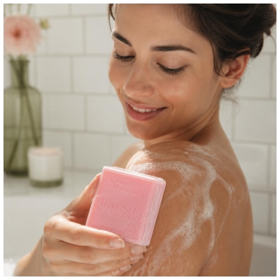 Estipharm Savon de Marseille Rose Pivoine 72% huile 100 g