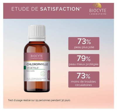 Biocyte Chlorophylle Végétale Goût Menthe 50 ml