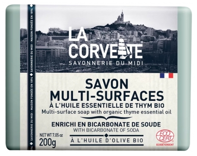 La Corvette Savon Multi-Surfaces à l'hule Essentielle de Thym Bio 200 g