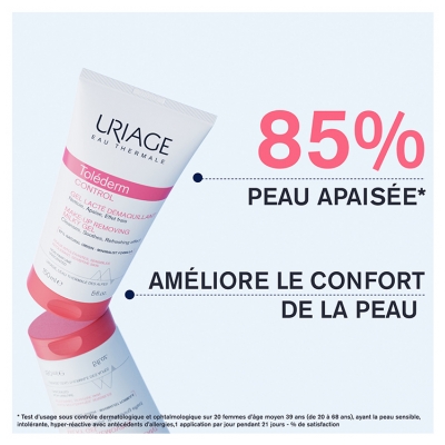 Uriage Toléderm Control Gel Lacté Démaquillant Peaux Sensibles 150 ml