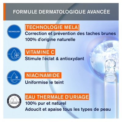 Uriage Dépiderm Crème Mousse Nettoyante Éclat Teint Terne 100 ml