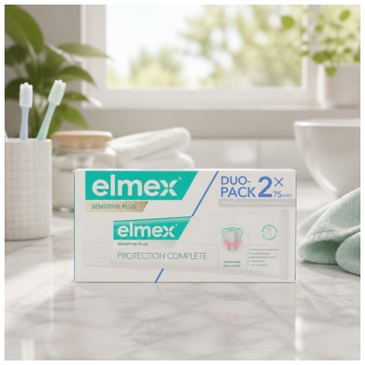 Elmex Protection Complète Dentifrice Sensitive Plus 2 x 75ml
