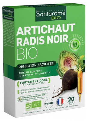 Santarome Artichaut Radis Noir Bio (20 Ampoules)