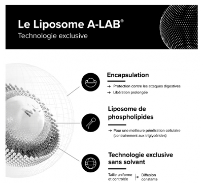 A-Lab Mélatonine Liposomale 1,9 mg - Sommeil Jetlag Assimilation Renforcée 30 Gélules
