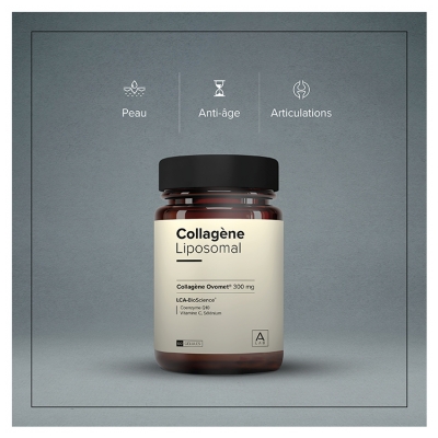 A-Lab Collagène Liposomal 300 mg Anti-Âge Hydratation Articulations Assimilation Renforcée 60 Gélules