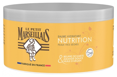 Le Petit Marseillais Baume Hydratant Nutrition Pour Peaux Trèsèches Karité Amande Douce & Argan 300 ml