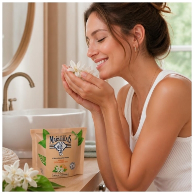 Le Petit Marseillais Crème Lavante Mains à la Fleur d'Oranger Toutes Peaux Recharge 250 ml