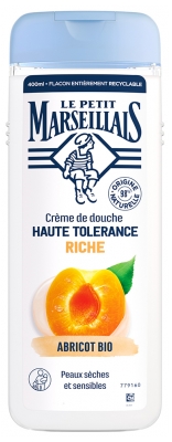 Le Petit Marseillais Crème de Douche Abricot Bio Haute Tolérance Riche 400 ml