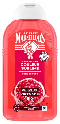 Le Petit Marseillais Shampooing Infusion Couleur Coquelicot et Grenade Bio - le Flacon de 250 ml