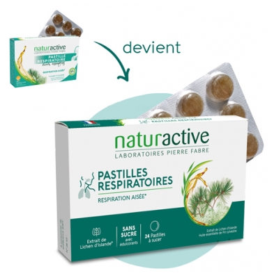Naturactive Respiratoire Pastilles Respiratoires Aux Essences 24 Pastilles