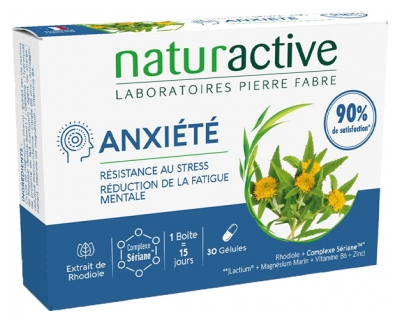 Naturactive Anxiété - Rhodiole + Complexe Sériane™ - 30 Gélules