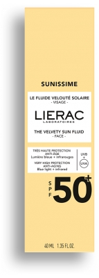 Lierac Sunissime Le Fluide Velouté Solaire Visage Anti-Âge SPF50+ 40 ml 