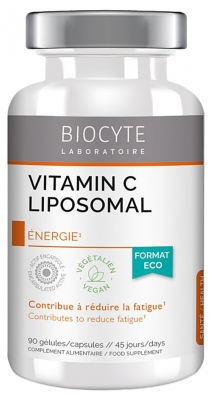 Biocyte Vitamine C Liposomale - Énergie - 90 Gélules