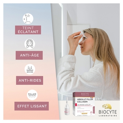 Biocyte Absolut Filler Collagen Jeunesse & Éclat 4 Fioles Poudre