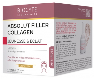 Biocyte Absolut Filler Collagen Jeunesse & Éclat 4 Fioles Poudre