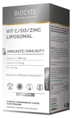 Biocyte Vitamine C-D3-Zinc Sticks