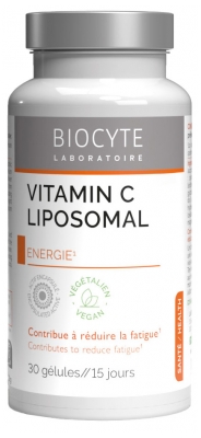 Biocyte Vitamine C Liposomale - Énergie - 30 Gélules