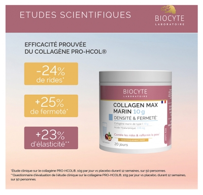 Biocyte Collagen Max Marin Goût Passion 20 Doses de 11 g