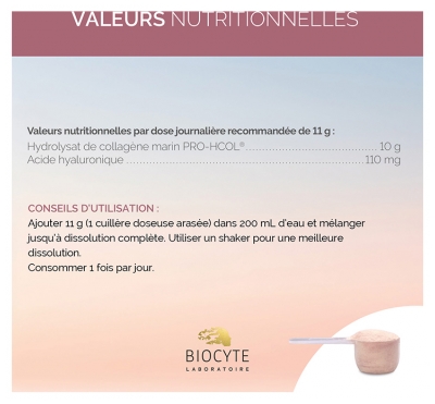 Biocyte Collagen Max Marin Goût Passion 20 Doses de 11 g