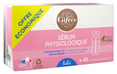 GIFRER Sérum Physiologique 40x5ml