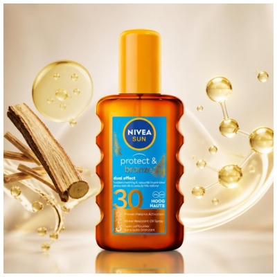 Nivea Sun Protect & Bronze Dual Effect Solaire SPF30 200 ml