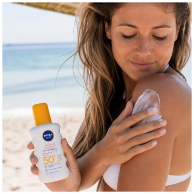 Nivea Sun Sensitive Protection SPF50+ Spray Solaire Peaux Sensibles 200 ml