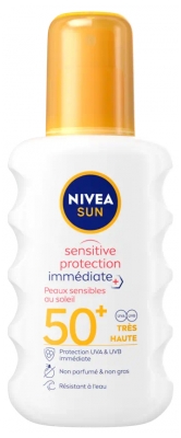 Nivea Sun Sensitive Protection SPF50+ Spray Solaire Peaux Sensibles 200 ml