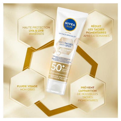 Nivea Sun UV Face Specialist Protection Solaire Anti-Taches SPF50+ 40 ml
