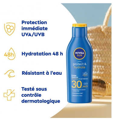 Nivea Sun Protect & Hydrate Protège l'Épiderme Lait Solaire SPF30 200 ml 