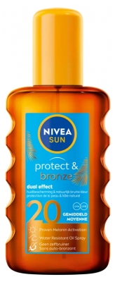 Nivea Sun Protect & Bronze Dual Effect Solaire SPF20 200 ml